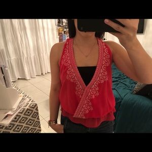 SOLD Hot pink Top w/ racer back *3/$25